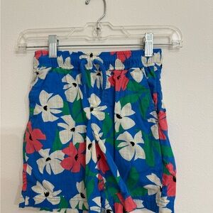 Hanna Andersson Blue Floral Shorts